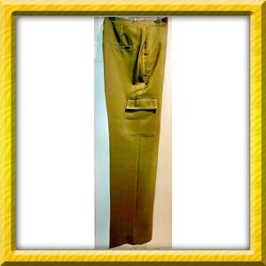 New York & Company 7th Avenue pants cargo dress pants -olive green -size 12 BOGO
